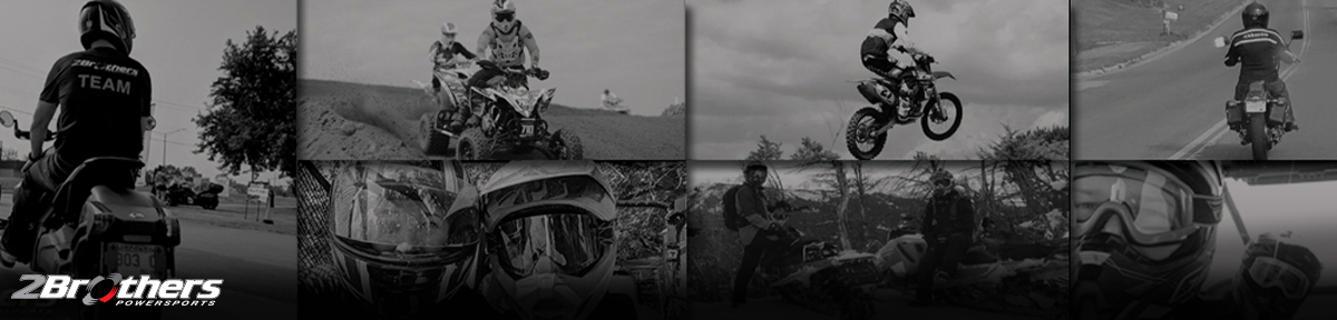 A collage of riders on Motorcycles, Dirt Bikes, and Snowmobiles.