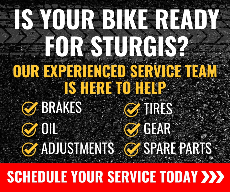 Is your bike ready for Sturgis? Schedule your service at 2Brothers Powersports today.