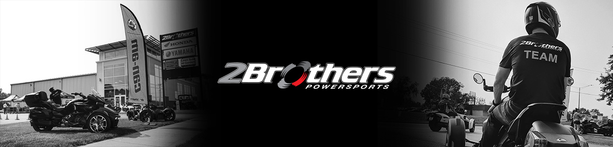 2Brothers Powersports team member on a motorcycle.